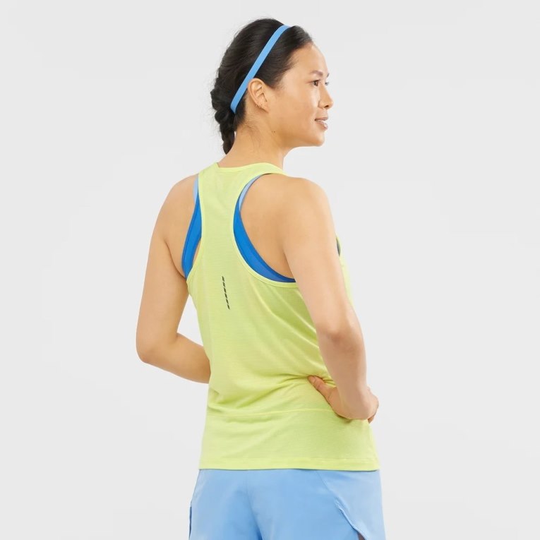 Tank Top Salomon Cross Run Mujer Azules | MX NPOS537